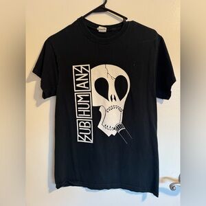Subhumanz Punk Band Black T-Shirt